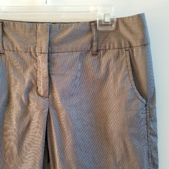 Daisy Fuentes Moda Wide-Waistband Taupe Combo Capri Pants - Size 8 - Lightweight - Picture 3 of 16